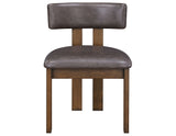 Cambridge Burnished Chestnut Vegan Leather Side Chair, Set of 2 by Steve Silver at Eve Furniture