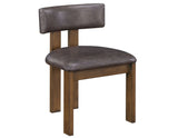 Cambridge Burnished Chestnut Vegan Leather Side Chair, Set of 2 by Steve Silver at Eve Furniture