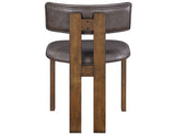 Cambridge Burnished Chestnut Vegan Leather Side Chair, Set of 2 by Steve Silver at Eve Furniture