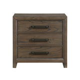 Cambridge Dark Walnut Nightstand by Homelegance at Eve Furniture