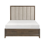 Cambridge Dark Walnut Storage Platform Bedroom Set by Homelegance at Eve Furniture