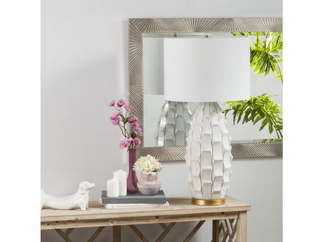 Cambridge White Table Lamp by Crestview at Eve Furniture
