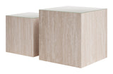 Cambro Stone Beige Coffee Table Set (2-Piece) by Zuomod at Eve Furniture