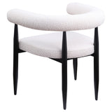 Camden Black/Cream 5-Piece Round Dining Set