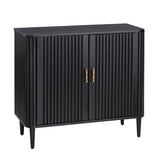 Camden Black Two Door Cabinet by Crestview at Eve Furniture