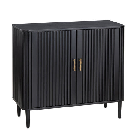 Camden Black Two Door Cabinet by Crestview at Eve Furniture