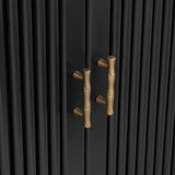 Camden Black Two Door Cabinet by Crestview at Eve Furniture