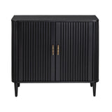 Camden Black Two Door Cabinet by Crestview at Eve Furniture