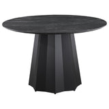 Camden Black/Cream 5-Piece Round Dining Set by Coaster at Eve Furniture