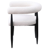 Camden Boucle Upholstered Dining Side Chair Cream (Set of 2)