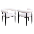 Camden Boucle Upholstered Dining Side Chair Cream (Set of 2) by Coaster at Eve Furniture