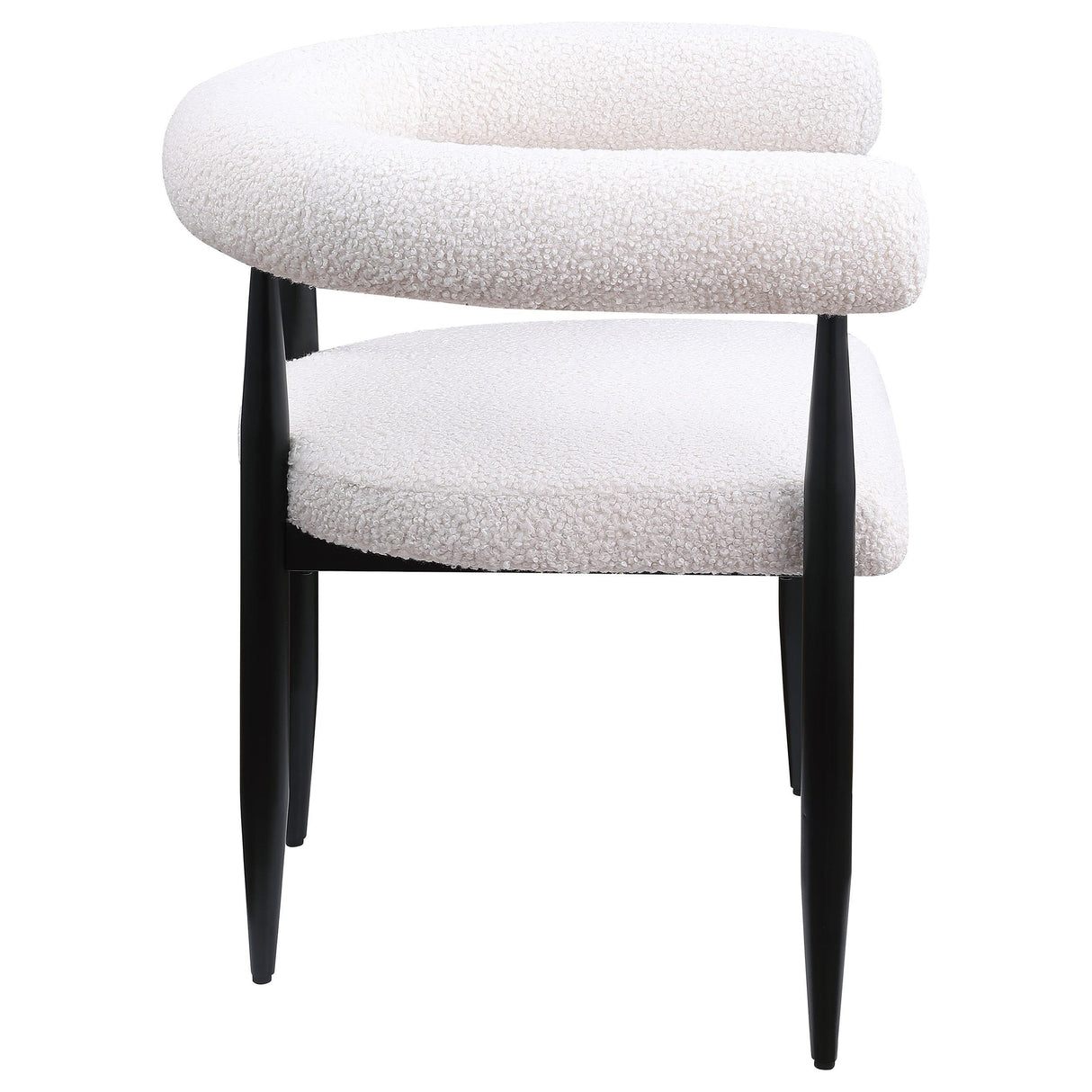 Camden Boucle Upholstered Dining Side Chair Cream (Set of 2) by Coaster at Eve Furniture