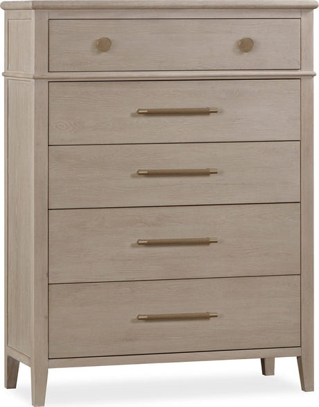 Camden Chai Five Drawer Oak Wood Chest by Modus Furniture at Eve Furniture