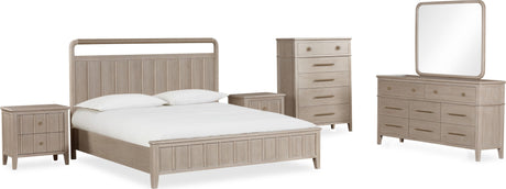 Camden Chai Five Drawer Oak Wood Chest by Modus Furniture at Eve Furniture