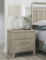 Camden Chai Three Drawer Oak Wood Nightstand by Modus Furniture at Eve Furniture
