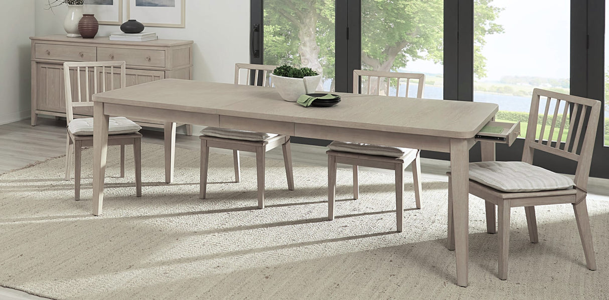 Camden Chai Two Drawer Extendable Dining Table by Modus Furniture at Eve Furniture