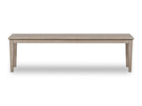 Camden Oak Wood Bench in Chai by Modus Furniture at Eve Furniture