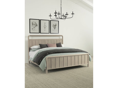 Camden Shiplap Oak Wood Eastern King Platform Bed in Chai by Modus Furniture at Eve Furniture