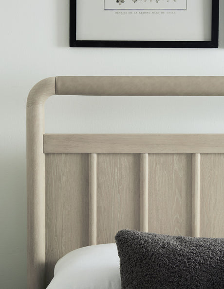Camden Shiplap Oak Wood Full Platform Bed in Chai by Modus Furniture at Eve Furniture