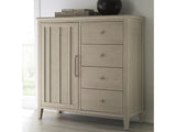Camden Six Drawer One Door Oak Wood Chest in Chai by Modus Furniture at Eve Furniture