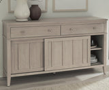 Camden Two Drawer Two Door Oak Wood Sideboard in Chai by Modus Furniture at Eve Furniture