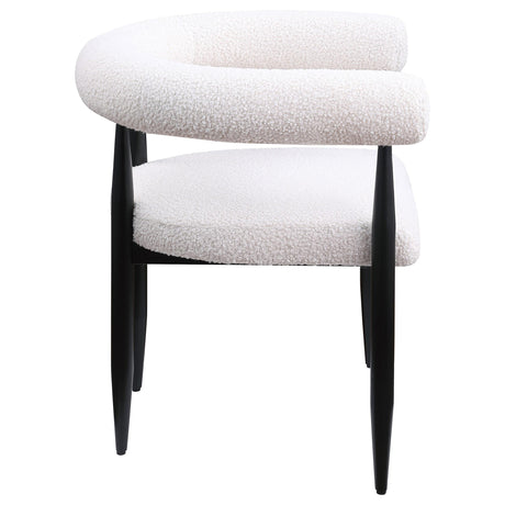 Camden Boucle Upholstered Dining Side Chair Cream (Set of 2) by Coaster at Eve Furniture