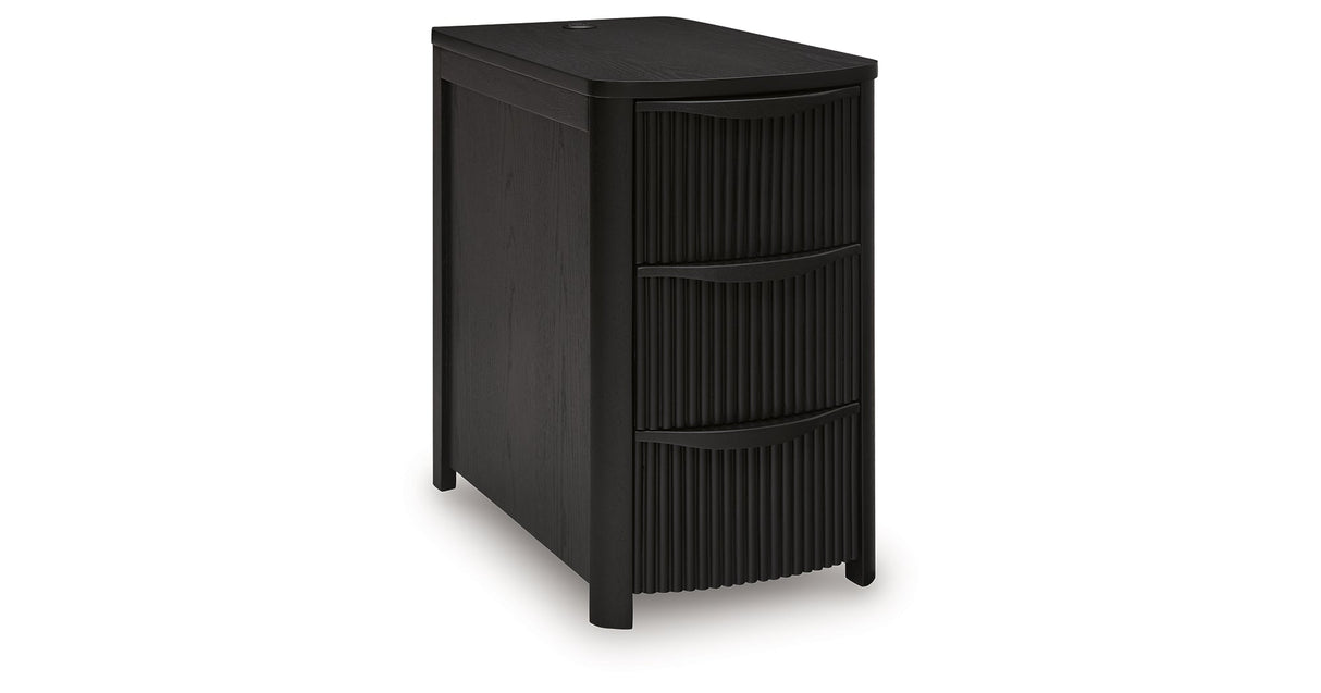Camdill Black Chairside End Table by ASHLEY FURNITURE at Eve Furniture