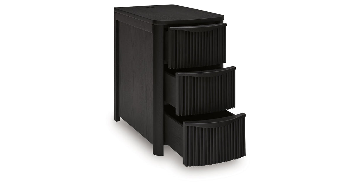 Camdill Black Chairside End Table by ASHLEY FURNITURE at Eve Furniture