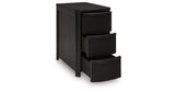 Camdill Black Chairside End Table by ASHLEY FURNITURE at Eve Furniture