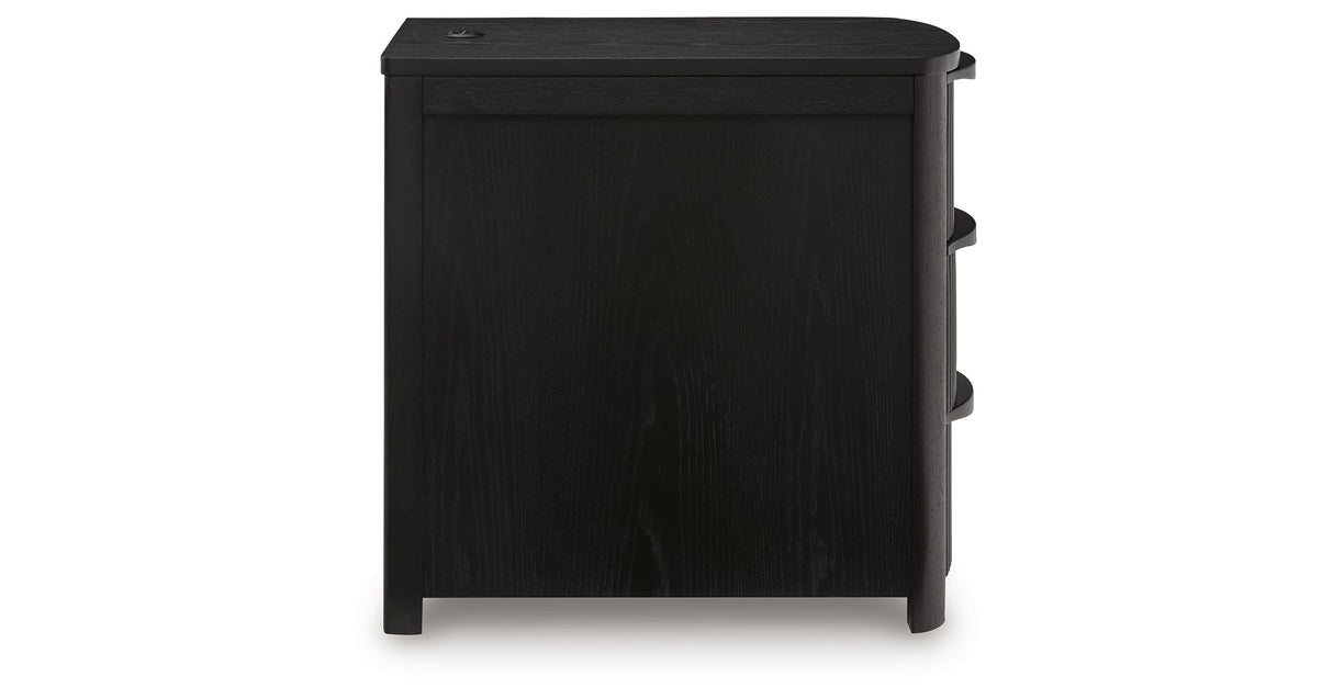 Camdill Black Chairside End Table by ASHLEY FURNITURE at Eve Furniture