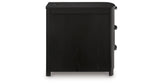 Camdill Black Chairside End Table by ASHLEY FURNITURE at Eve Furniture