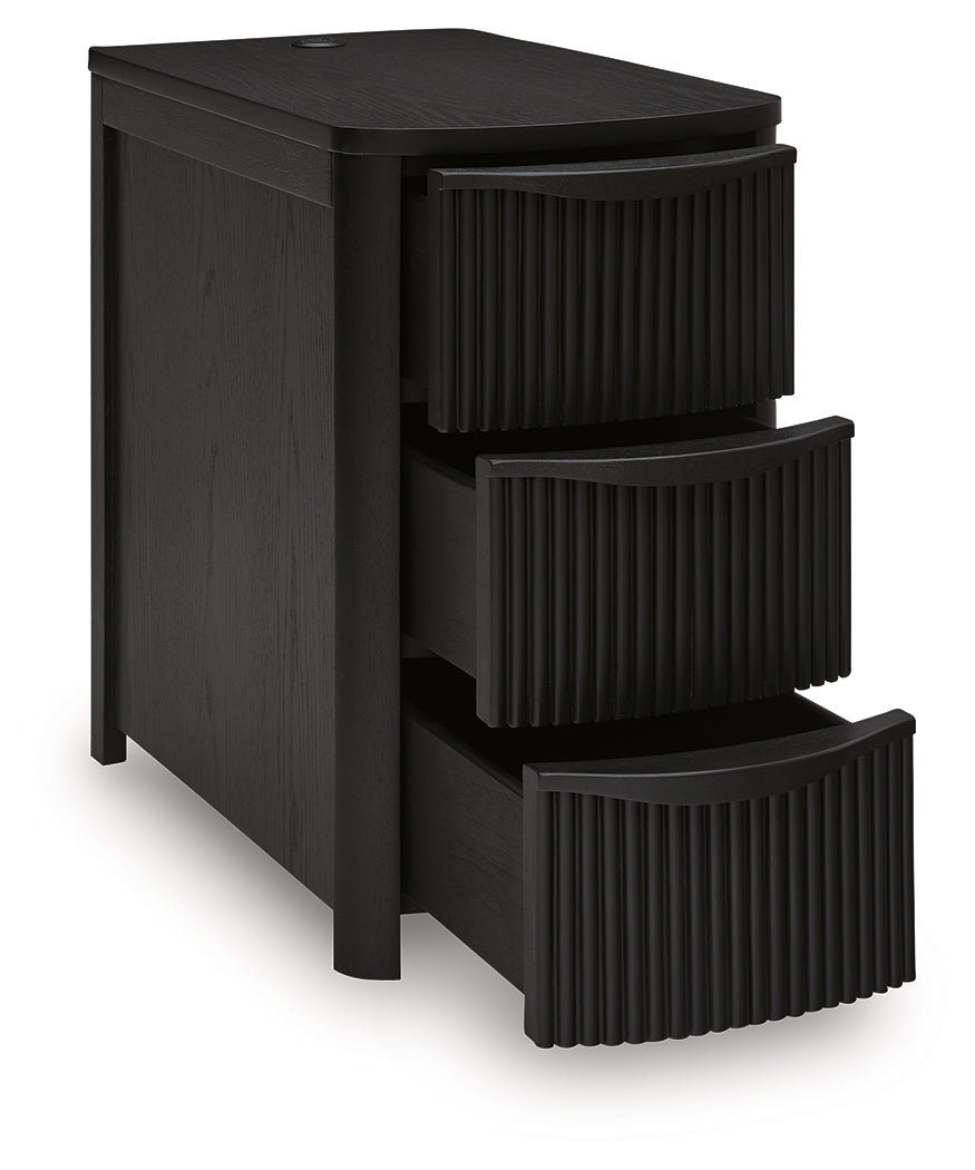 Camdill Black Chairside End Table by ASHLEY FURNITURE at Eve Furniture