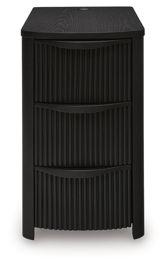 Camdill Black Chairside End Table by ASHLEY FURNITURE at Eve Furniture