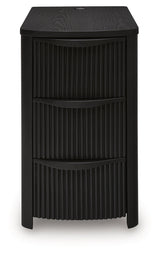 Camdill Black Chairside End Table by ASHLEY FURNITURE at Eve Furniture