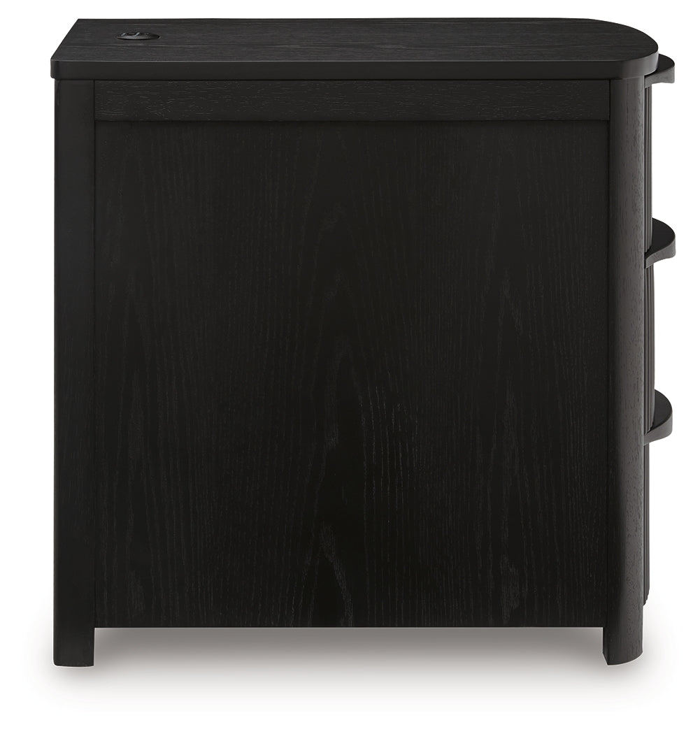 Camdill Black Chairside End Table by ASHLEY FURNITURE at Eve Furniture