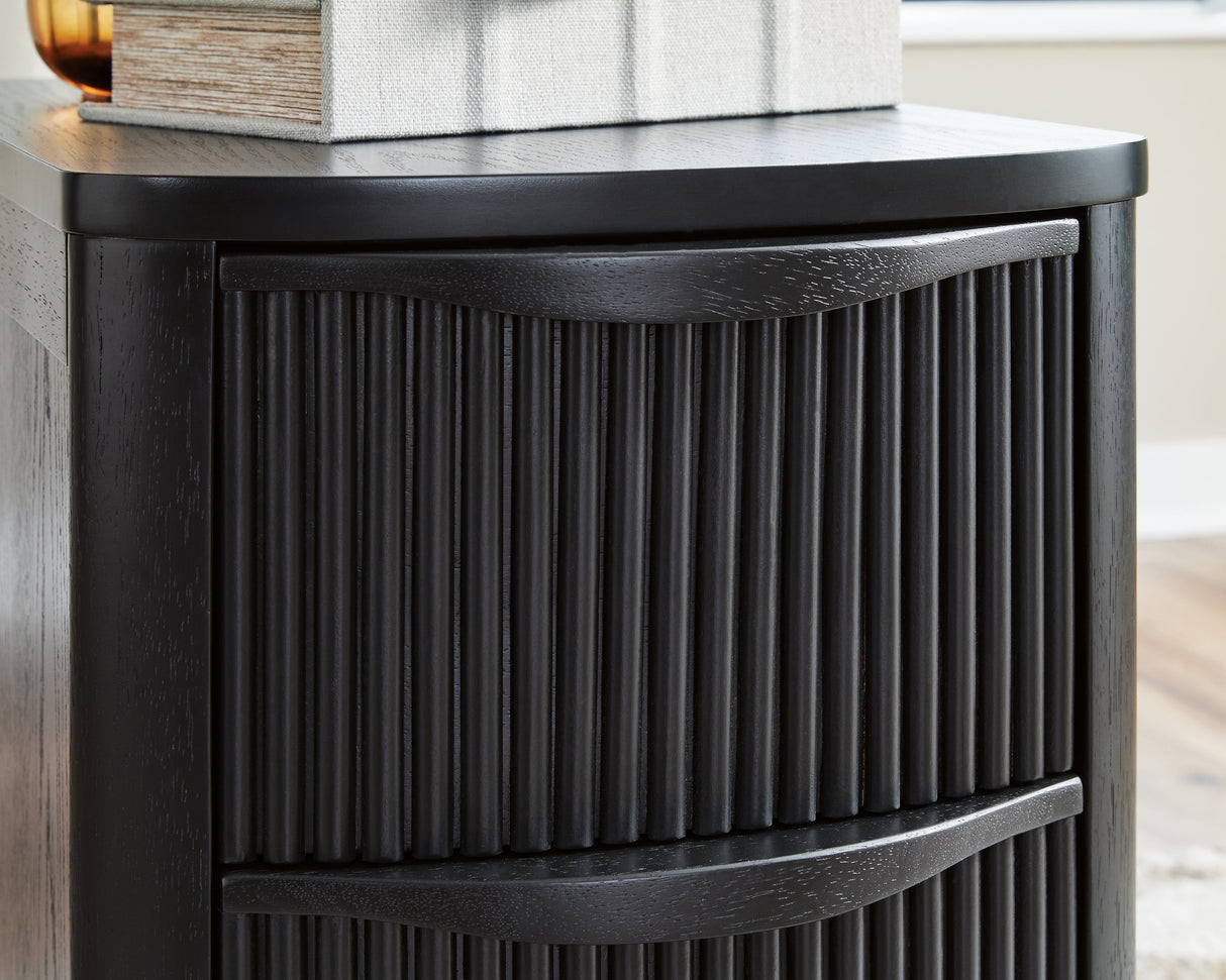 Camdill Black Chairside End Table by ASHLEY FURNITURE at Eve Furniture