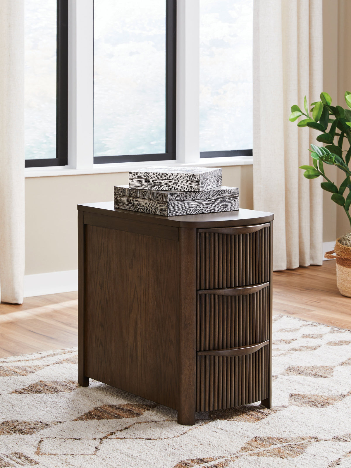 Camdill Dark Brown Chairside End Table by Ashley at Eve Furniture