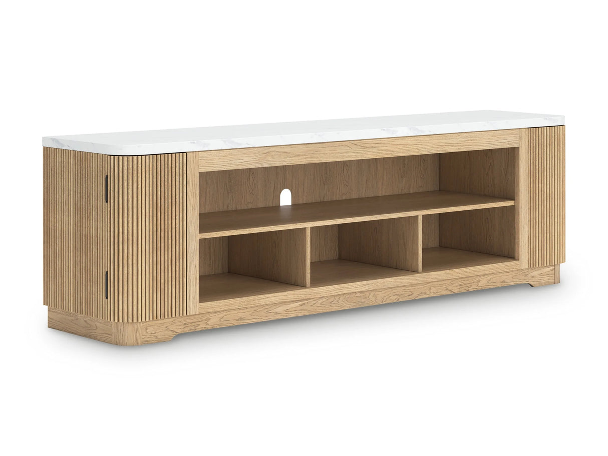 Camdill Light Brown 80" TV Stand by Ashley at Eve Furniture