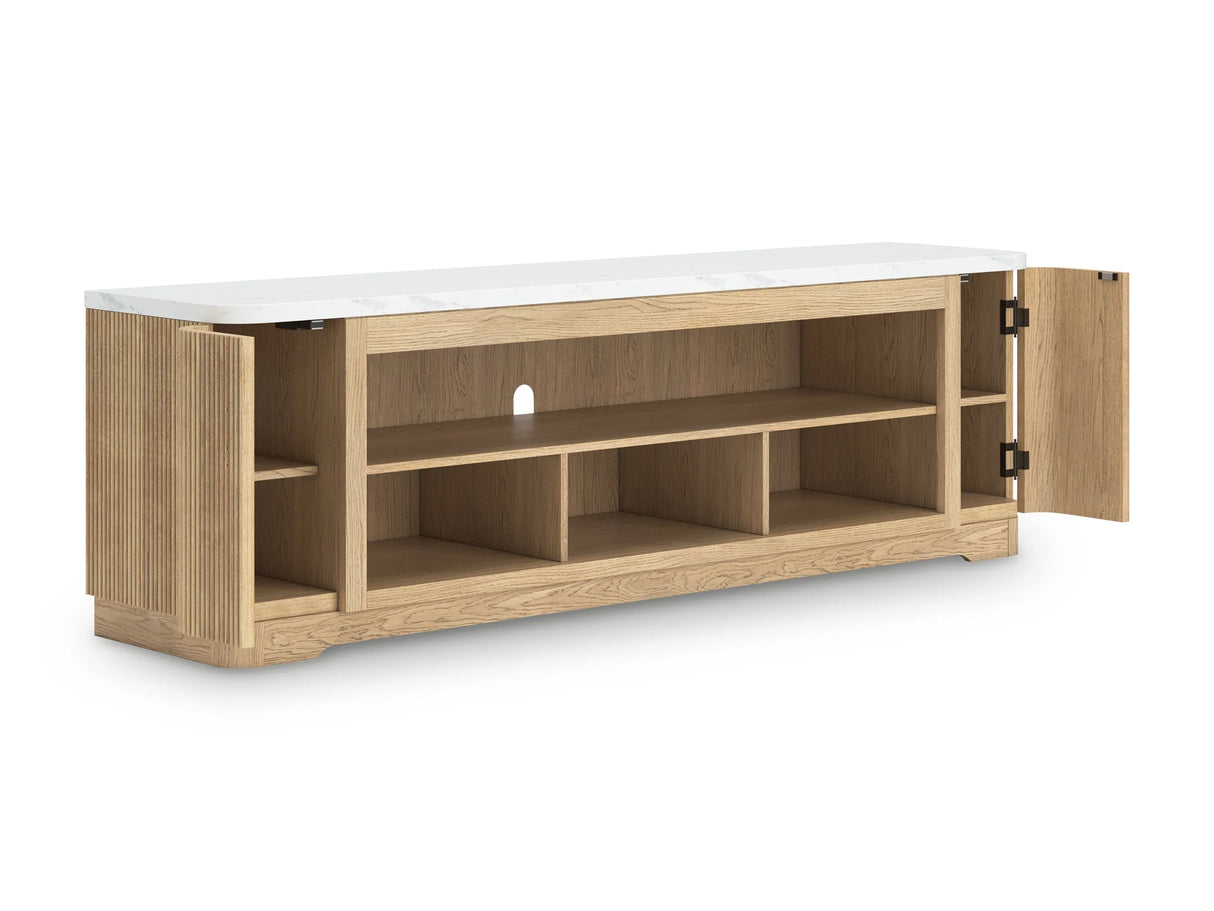 Camdill Light Brown 80" TV Stand by Ashley at Eve Furniture