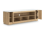 Camdill Light Brown 80" TV Stand by Ashley at Eve Furniture
