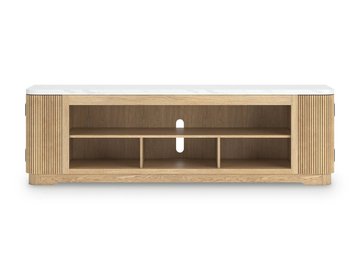 Camdill Light Brown 80" TV Stand by Ashley at Eve Furniture