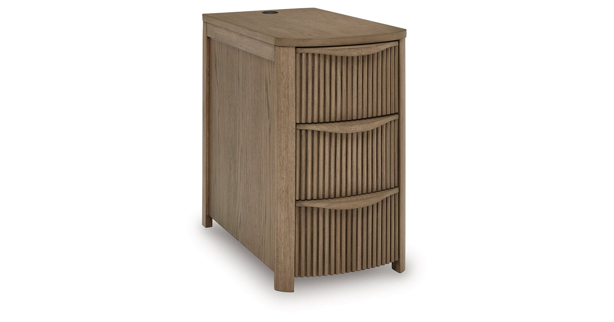 Camdill Light Brown Chairside End Table by ASHLEY FURNITURE at Eve Furniture