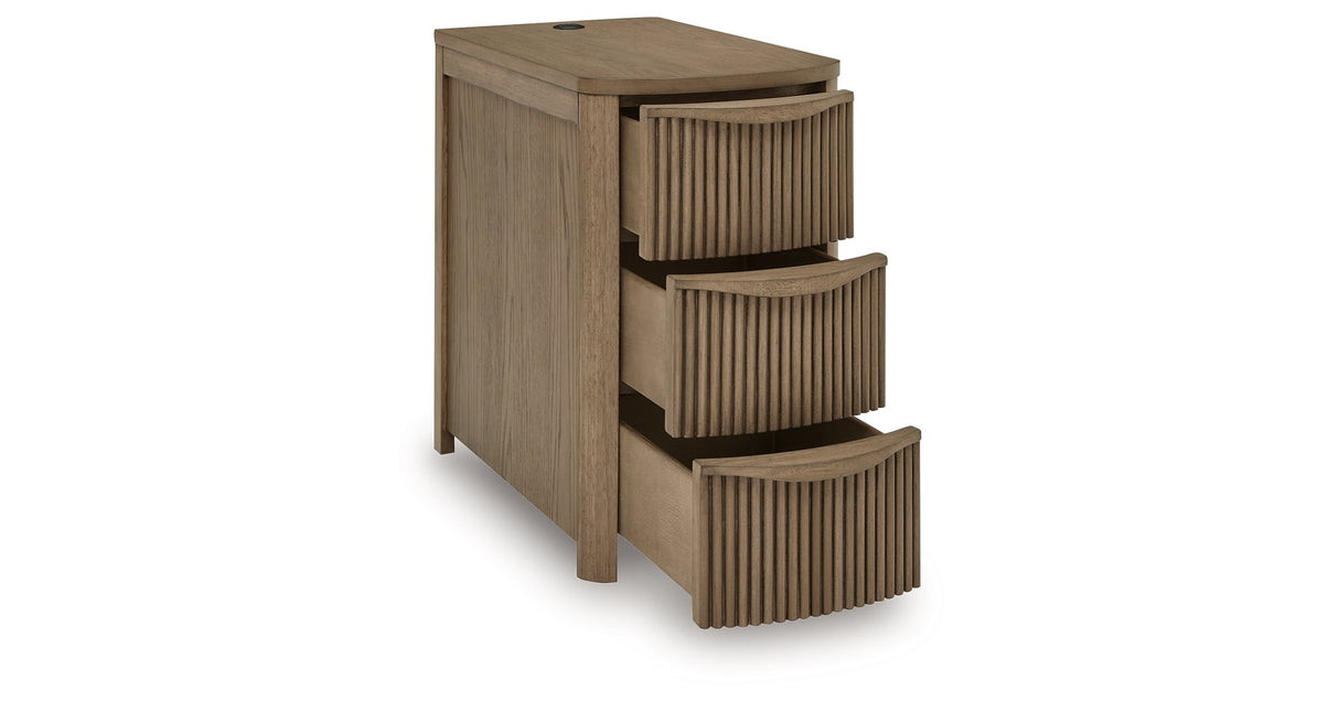 Camdill Light Brown Chairside End Table by ASHLEY FURNITURE at Eve Furniture