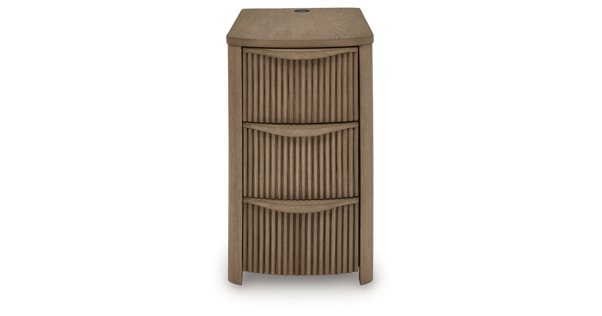 Camdill Light Brown Chairside End Table by ASHLEY FURNITURE at Eve Furniture