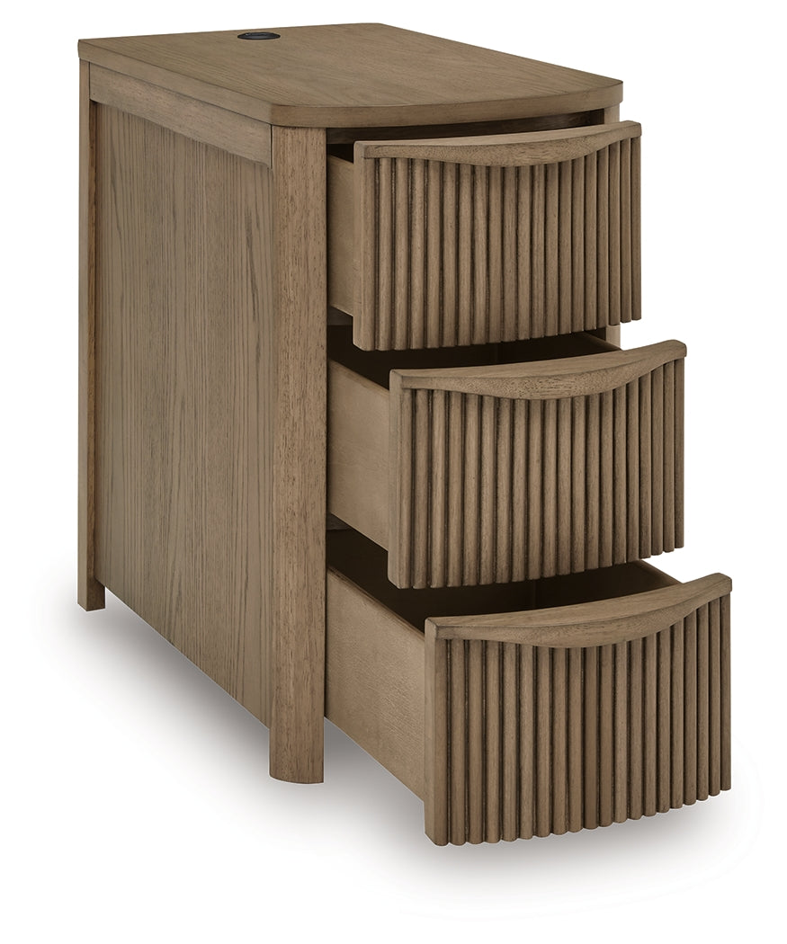 Camdill Light Brown Chairside End Table by ASHLEY FURNITURE at Eve Furniture