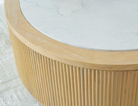 Camdill Light Brown/White Coffee Table by Ashley at Eve Furniture