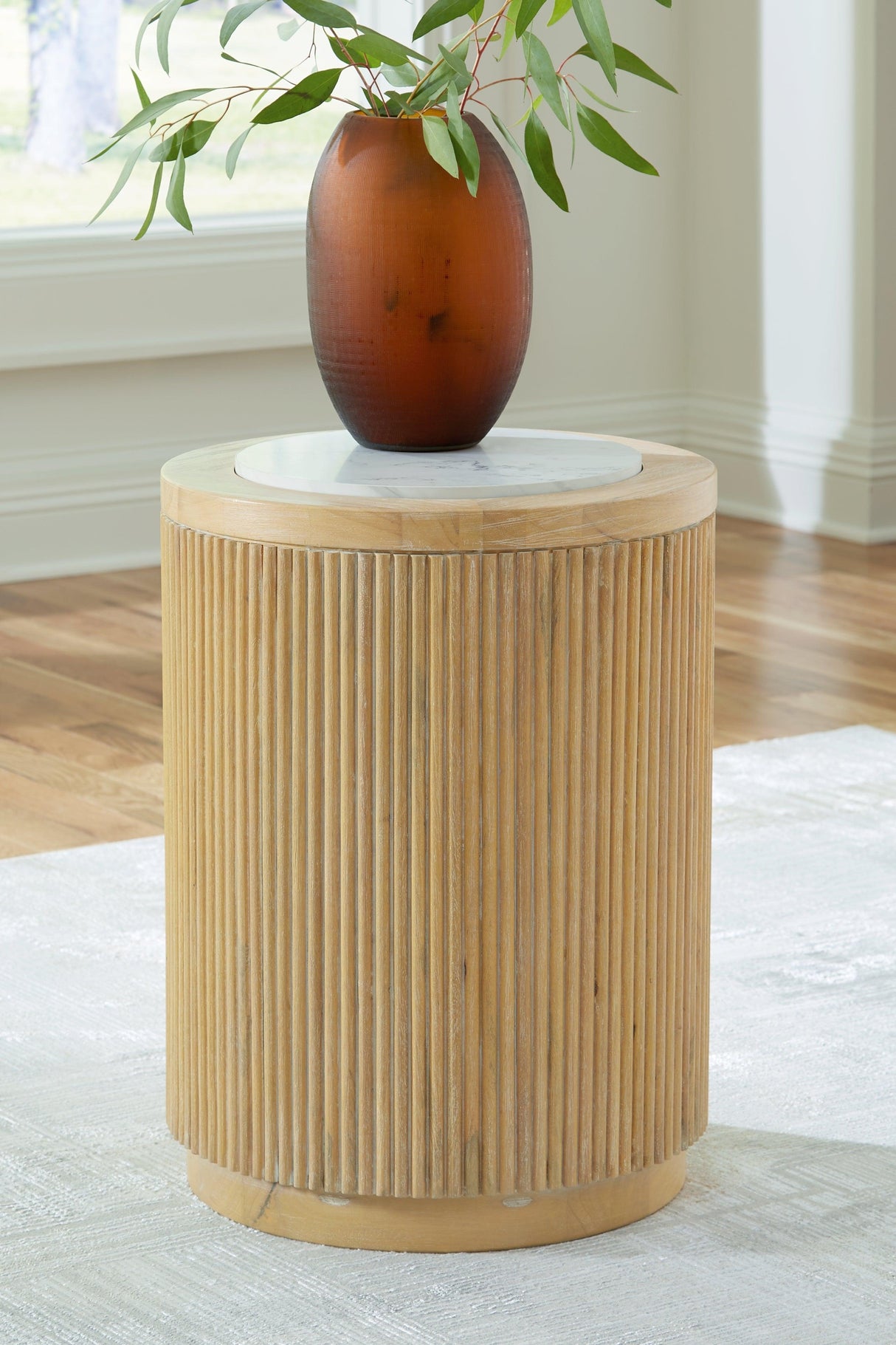 Camdill Light Brown/White End Table by Ashley at Eve Furniture