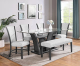 Camelia Dove Gray Dining Table by Crown Mark at Eve Furniture