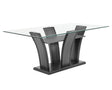 Camelia Dove Gray Dining Table by Crown Mark at Eve Furniture