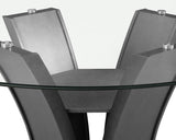 Camelia Dove Gray Round Counter Height Table by Crown Mark at Eve Furniture